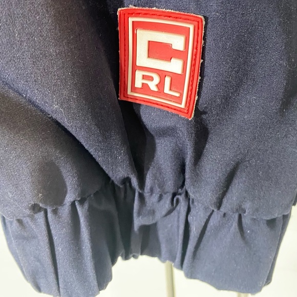 Chaps Ralph Lauren Coat Sz L Zip/Snap Front Blue/Green/Red Colorblock Vintage - Picture 6 of 9